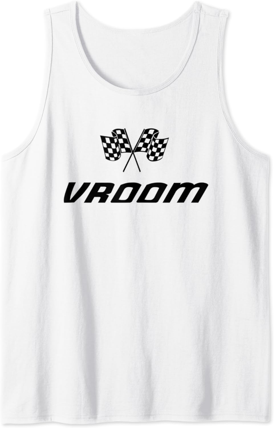 Official Vroom Racing Tank Top Amazon.co.uk Fashion